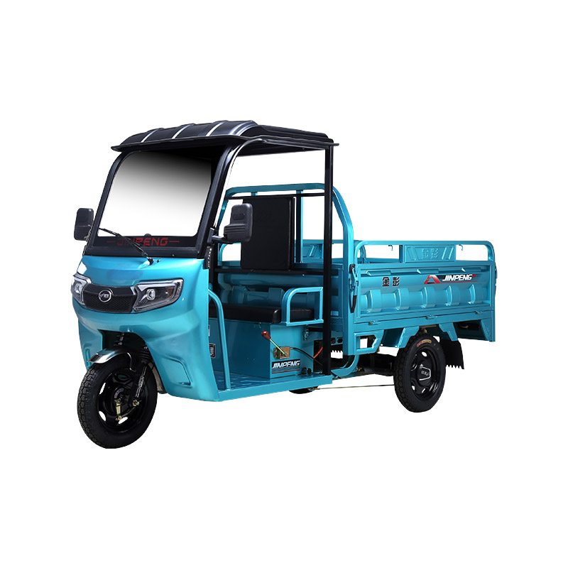 Semi-covered electric tricycle