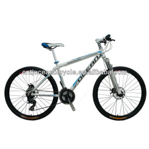 mountain bike with alloy aluminum frame