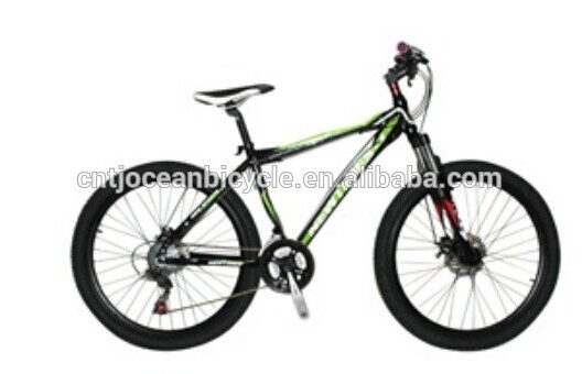 high quality 26" aluminum mountain bike/MTB/bicycle with suspension OC-N26004DS