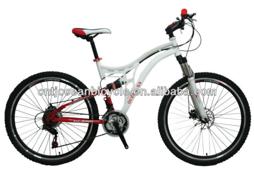 steel full suspension bicycle mountain bike