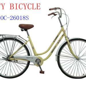 China Tianjin Factory Produce 26 City Ladies Red Bicycles For Sale