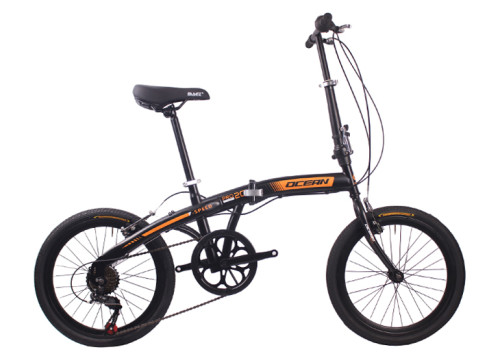 20 inch Steel frame Steel fork SHIMANO 7 speed Double V brake Folding bike bicycle OC-18F2007S60