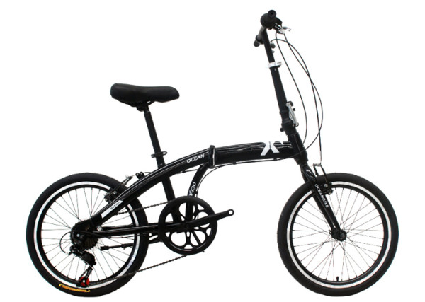 20 inch steel frame and rigid fork folding bike 7 speed V brake folding bicycle OC-17F20007S11