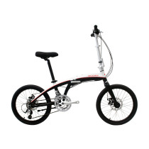 20 inch alloy frame and alloy fork 18 speed disc brake folding biycle