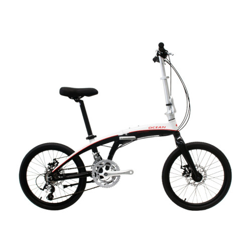 20 inch alloy frame and alloy fork 18 speed disc brake folding biycle