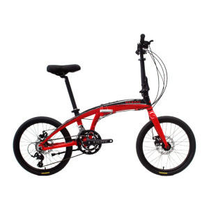 20 inch Alloy frame and alloy rigid fork 16 speed double disc brake folding bicycle