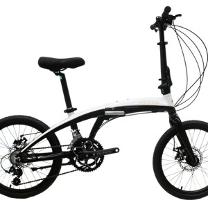 20 inch Alloy frame and alloy rigid fork 18 speed double disc brake folding bicycle