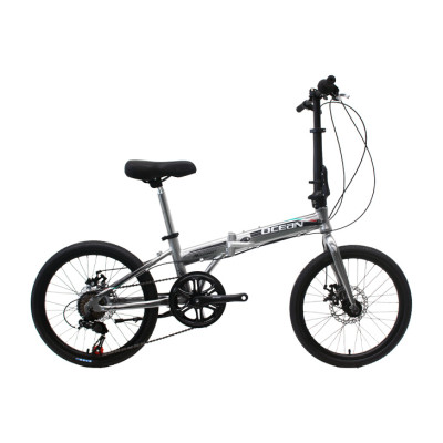 20 inch Alloy frame Steel rigid fork SHIMANO 7 speed double disc brake folding bicycle OC-17F20007A07