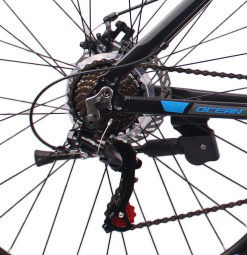 高品质29英寸21速山地自行车铝合金车架铝合金可锁死避震前叉碟刹山地车