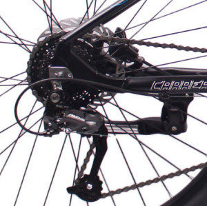 26英寸27速山地自行车铝合金车架铝合金可锁死避震前叉液压碟刹山地车自行车
