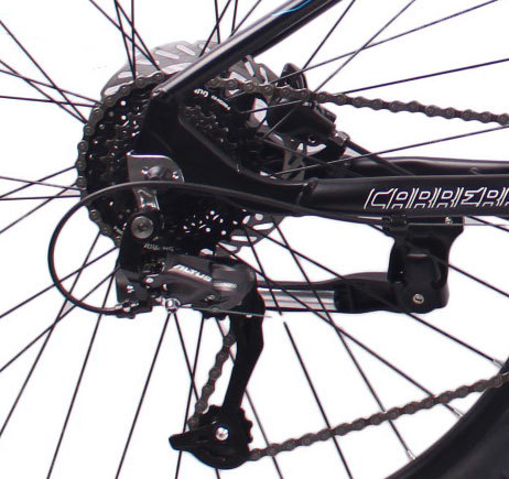 26英寸27速山地自行车铝合金车架铝合金可锁死避震前叉液压碟刹山地车自行车
