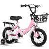 High Cost Performance Chinese Factory 12 inch Kid's Bike High Carbon Steel Frame Carbon Steel Fork V Brake Pink Made in China