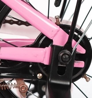 High Cost Performance Chinese Factory 12 inch Kid's Bike High Carbon Steel Frame Carbon Steel Fork V Brake Pink Made in China