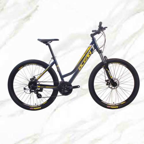 Mountain Bike Aluminum Alloy 27.5 inch Frame Lockable Fork 24sp MTB Double Disc Brake Bicycle OC-19M002