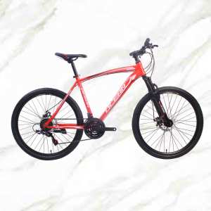 Adult Mountain Bike 26 inch Steel Frame Steel Fork 21sp Double Disc Brake MTB For Sale