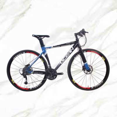 New Style Road Bike 700c Alloy Frame Alloy Fork 30sp Double Disc Brake Adult For Sale