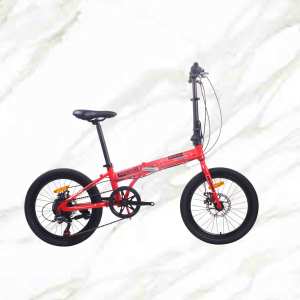 20 inch Alloy frame and Steel fork 7 speed double disc brake folding bicycle