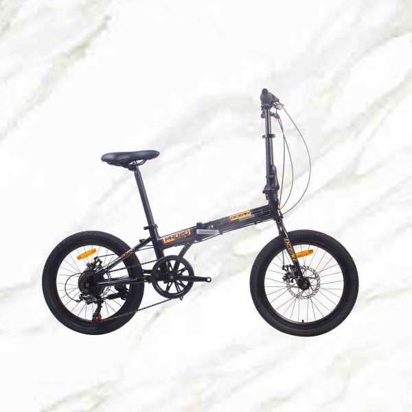 20 inch Alloy frame and Steel fork 7 speed double disc brake folding bicycle OC-17F20018A08