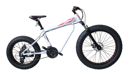 26 INCH ALLOY FRAME FAT/SNOW BIKE  ON ROAD
