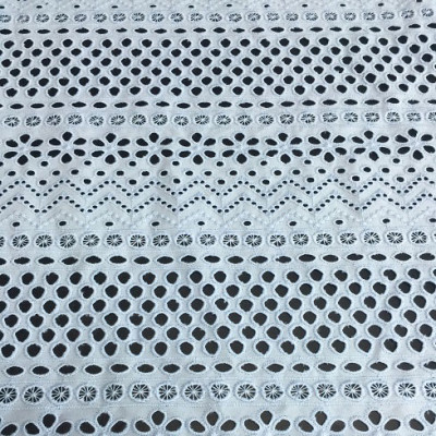 White Cotton Anglaise fabric
