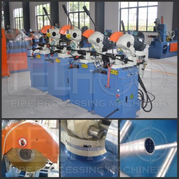 Manual pipe tube cutting machine with different angle sawing