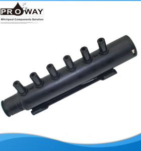 8 mm accesorios de tubería de PVC colector de aire 6 de salida