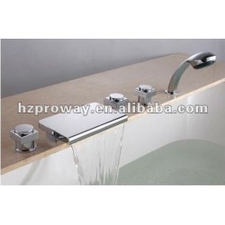 Sostenedor plástico de la ducha mezclador de baño cascada grifo