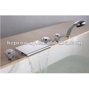 Sostenedor plástico de la ducha mezclador de baño cascada grifo