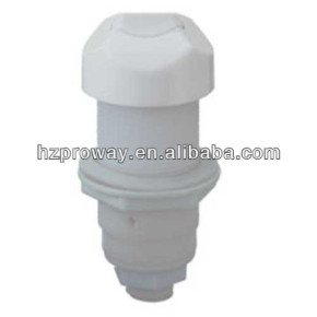 Blanco frente 3 mm de diámetro exterior del tubo de conexión de aire interruptor