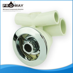 Blanco PVC Body Whirlpool piezas de chorro de agua de la cabeza de ducha