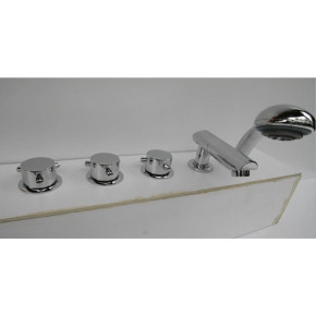 Caño de latón fría / caliente de agua mezclador de la bañera ducha de mano para piscina de hidromasaje de hidromasaje