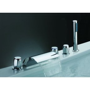 Hidromasaje Spa ducha de mano bañera de agua caliente fría caliente mezclador para bañera grifo de la cascada