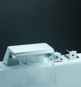 Bañera mezclador de agua Spa cascada caño bañera de hidromasaje ducha de mano