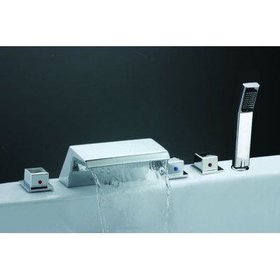 Bañera mezclador de agua Spa cascada caño bañera de hidromasaje ducha de mano