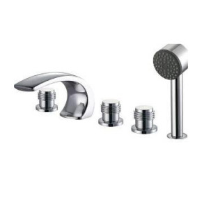Whirlpool hidromasaje mezclador de agua de latón bañera ducha de mano Spa caño cascada
