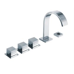 Zn mando manual de aleación de metálico mezclador de la bañera grifo de hidromasaje sistema de accesorios