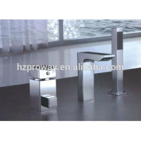 Whirlpool componente Spa grifo de la ducha de tres agujeros bañera grifo