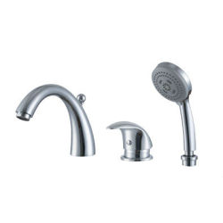 Whirlpool Bath mezclador de la ducha de tres agujeros grifo de la bañera Set