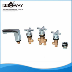 Bañera baño grifo de la ducha caliente agua fría mezclador hidromasaje Tap Set