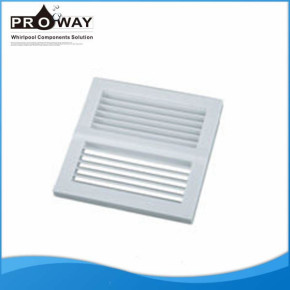 Cuarto de baño pequeño ventilación ducha cubierta del ventilador de Material ABS de ventilador