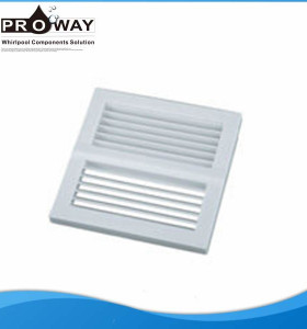 Cuarto de baño pequeño ventilación ducha cubierta del ventilador de Material ABS de ventilador