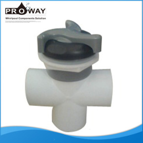 2 " de tres vías SPA blanco cuerpo de la válvula