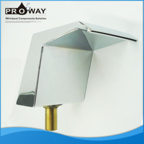 Latón grifo de bañera de 1/2 " de entrada de agua de tubo de salida del fregadero grifo del baño
