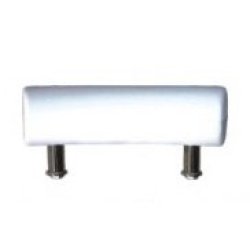 Blanco rectángulo suave almohada de baño con diseño cómodo