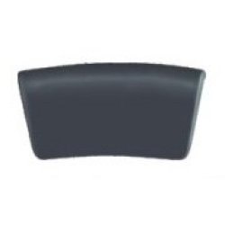 Rectángulo bañera negro cuello almohada