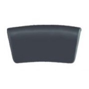 Rectángulo bañera negro cuello almohada