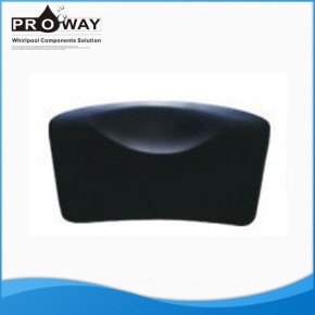 De color gris oscuro baño de la PU almohada