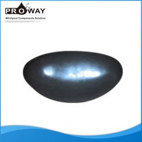 De color gris oscuro PW-07 bañera de hidromasaje bañera de hidromasaje bañera almohada