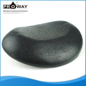Oval negro almohada de baño Spa bañera de hidromasaje baño masaje almohada