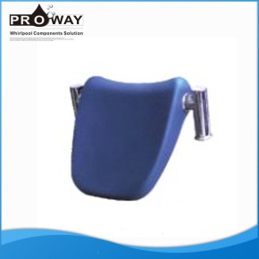 Cómodo azul almohada de baño